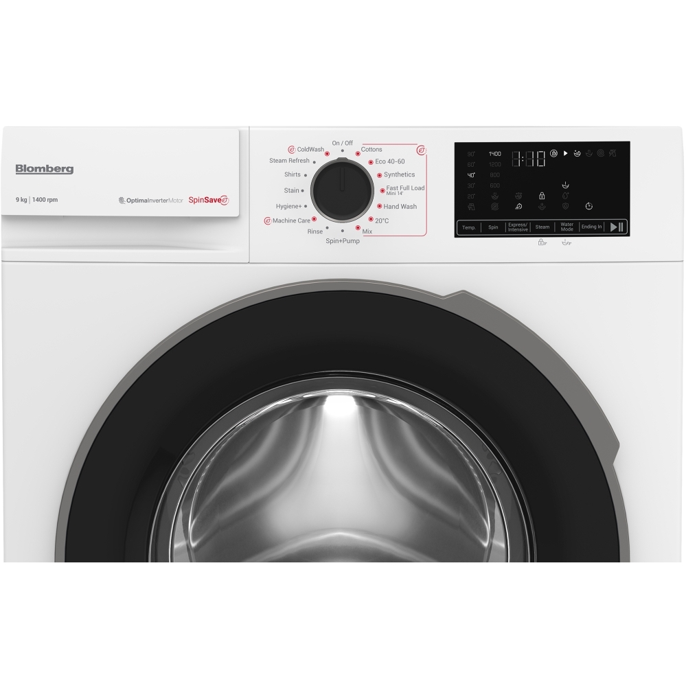 Blomberg LWA29461W Washing Machine, 9kg, 1400 Spin, White, A Rated