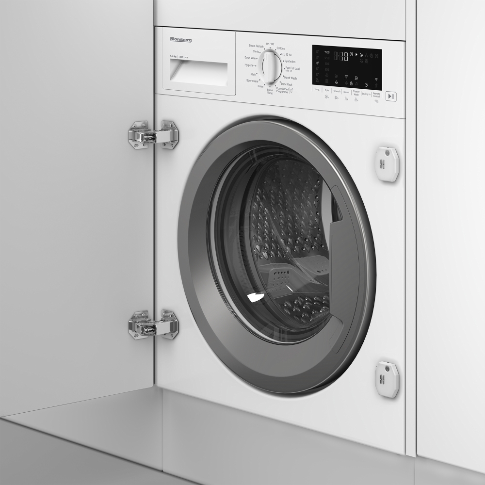Blomberg LWI284420 Integrated Washing Machine, 8kg, 1400 Spin, White, A Rated