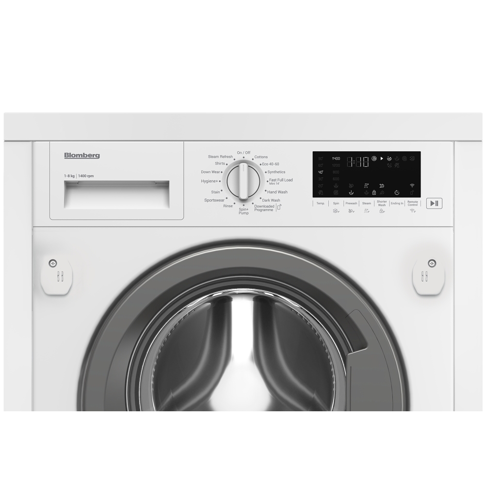 Blomberg LWI284420 Integrated Washing Machine, 8kg, 1400 Spin, White, A Rated