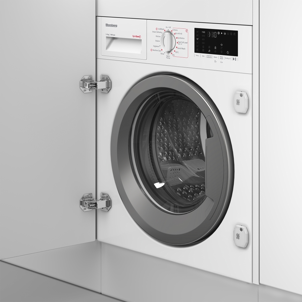 Blomberg LWI284421 Integrated Washing Machine, 8kg, 1400 Spin, White, A Rated