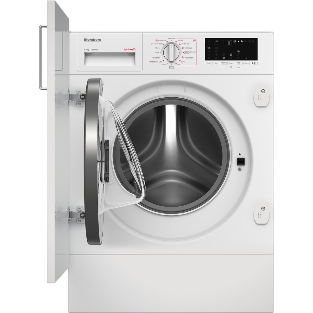 Blomberg LWI284421 Integrated Washing Machine, 8kg, 1400 Spin, White, A Rated