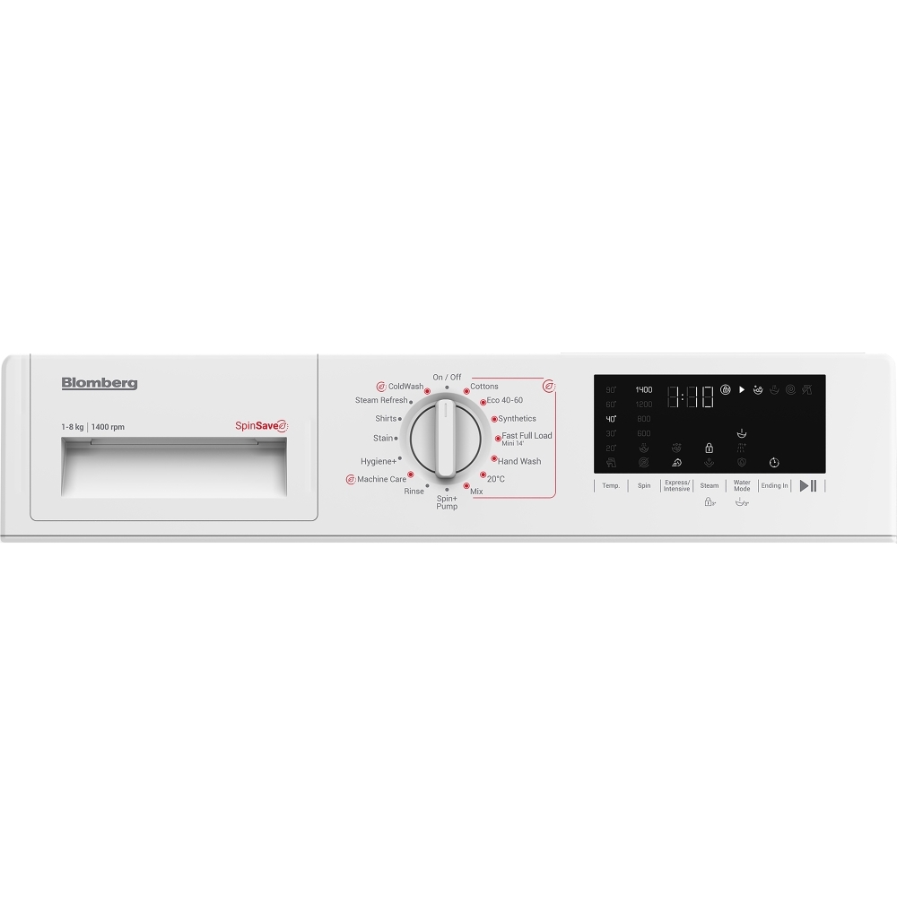 Blomberg LWI284421 Integrated Washing Machine, 8kg, 1400 Spin, White, A Rated