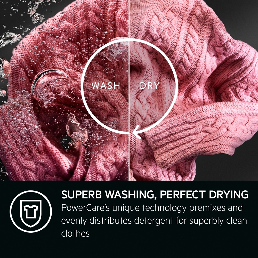 AEG LWR8516O5UD Washer Dryer, 10kg/6kg, 1600 Spin, White, A Rated