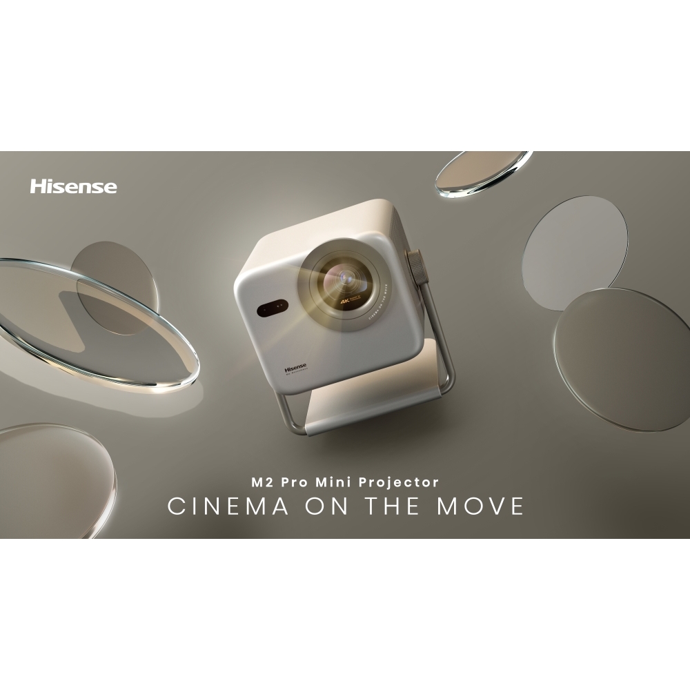 Hisense M2TUKPRO Series M2 Pro Laser Smart mini projector 4K, 4K Ultra HD, Grey