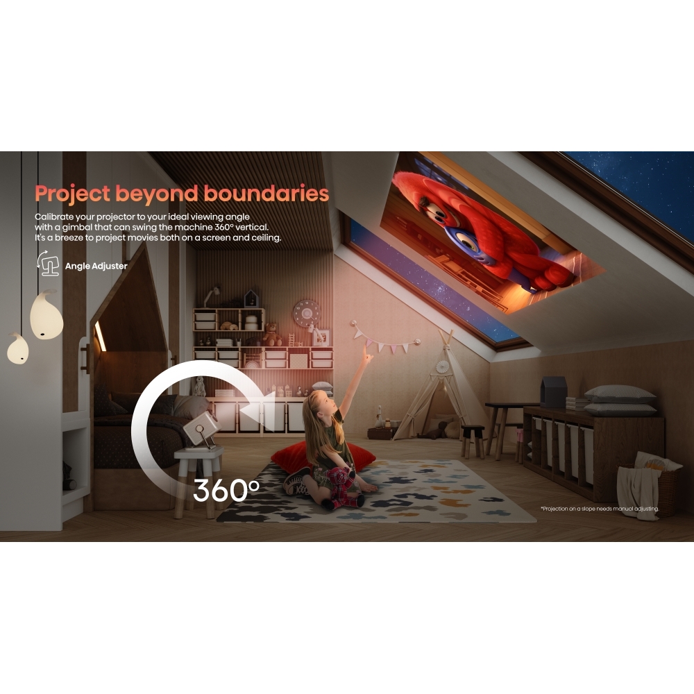 Hisense M2TUKPRO Series M2 Pro Laser Smart mini projector 4K, 4K Ultra HD, Grey