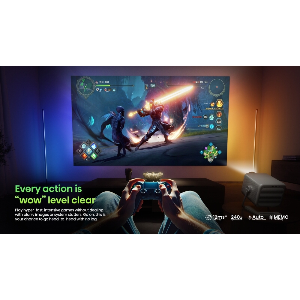 Hisense M2TUKPRO Series M2 Pro Laser Smart mini projector 4K, 4K Ultra HD, Grey