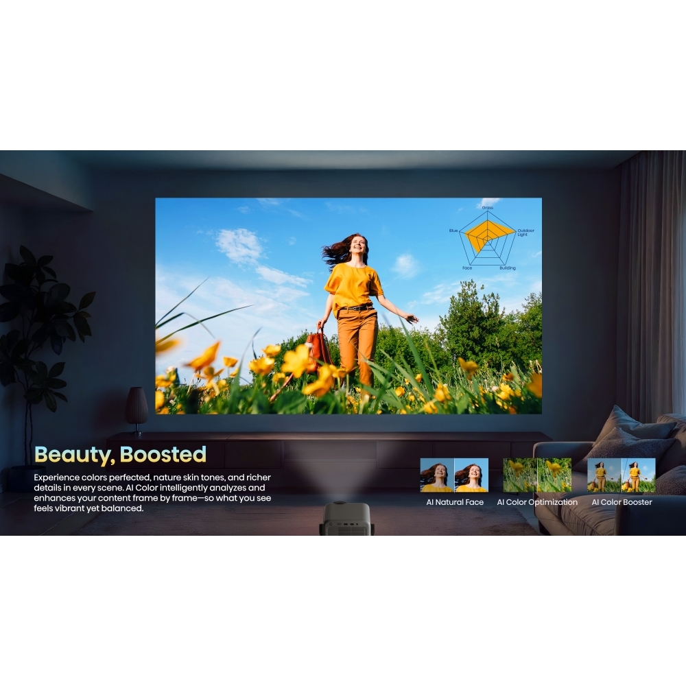 Hisense M2TUKPRO Series M2 Pro Laser Smart mini projector 4K, 4K Ultra HD, Grey