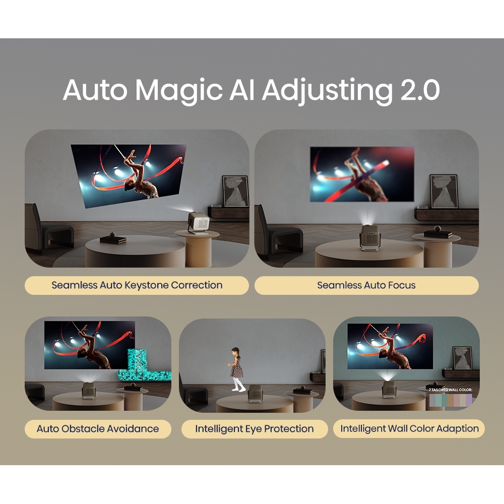 Hisense M2TUKPRO Series M2 Pro Laser Smart mini projector 4K, 4K Ultra HD, Grey