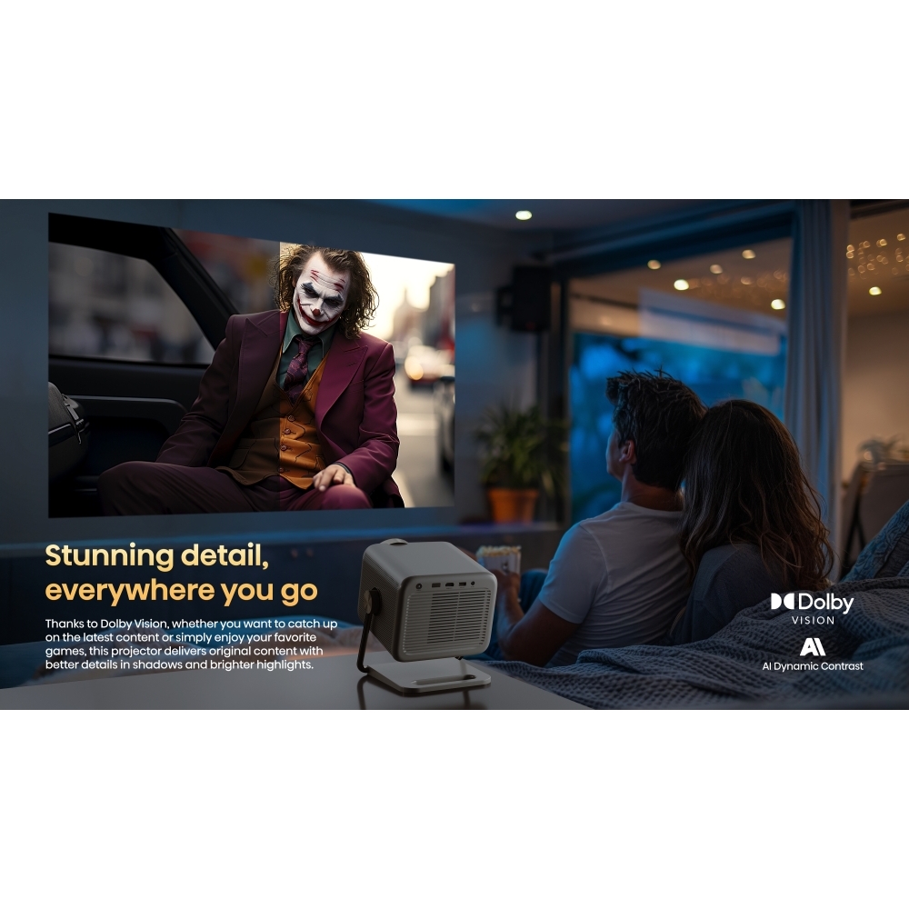 Hisense M2TUKPRO Series M2 Pro Laser Smart mini projector 4K, 4K Ultra HD, Grey