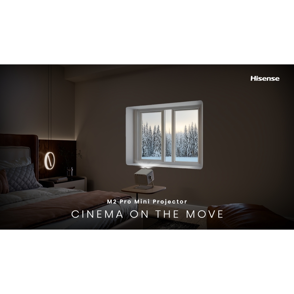 Hisense M2TUKPRO Series M2 Pro Laser Smart mini projector 4K, 4K Ultra HD, Grey