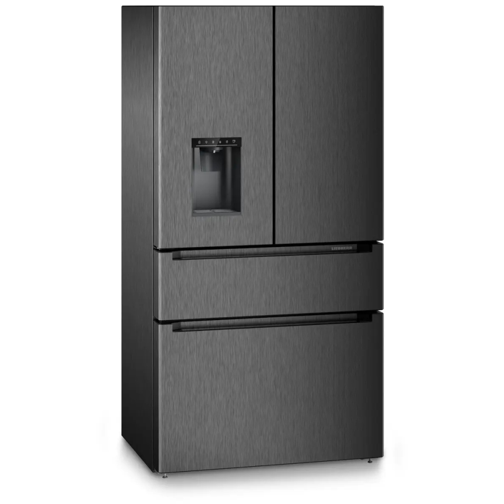 Liebherr MBbsdi9528 American Fridge Freezer,  Plumbed, Black, D Rated