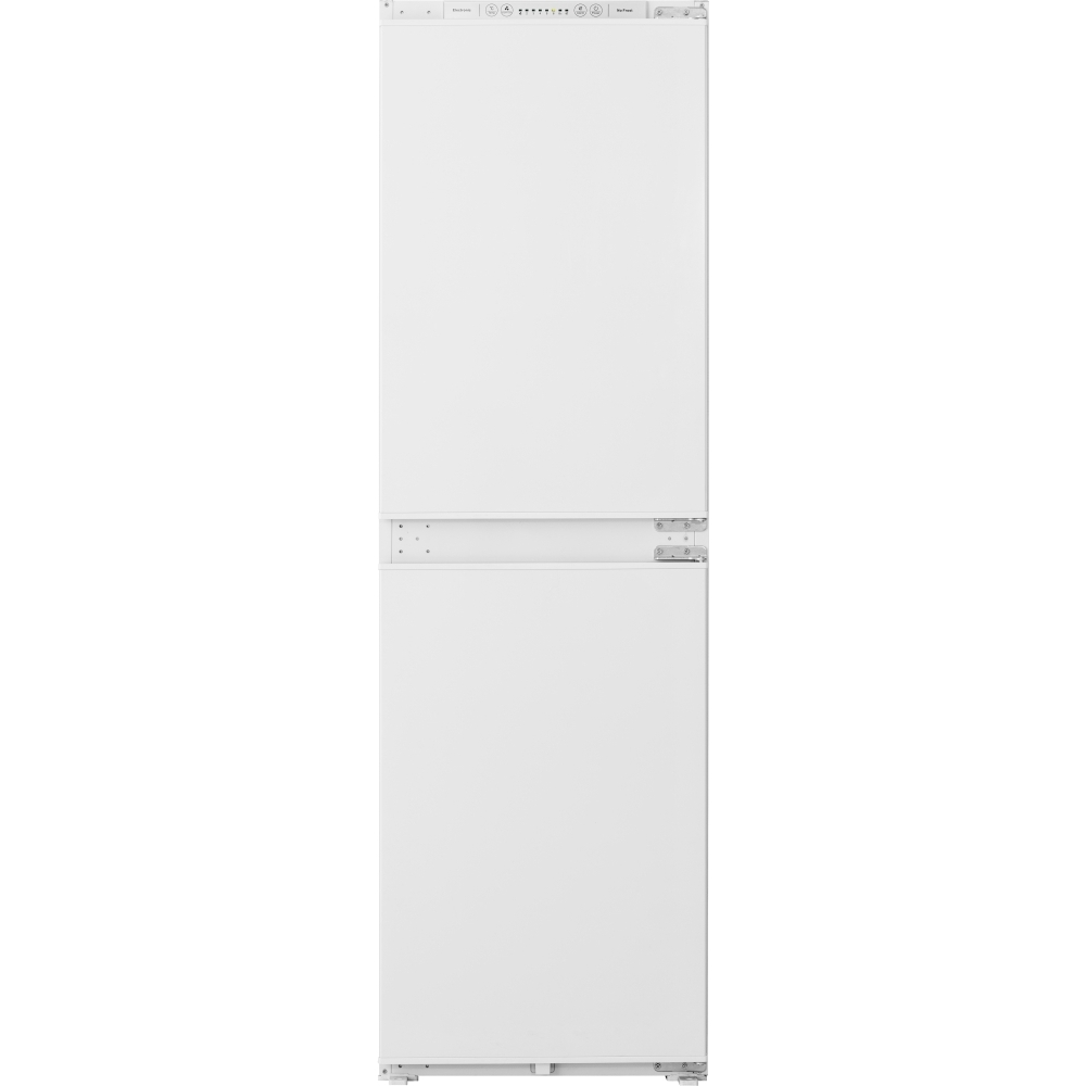 Fridgemaster MBC55224FE Frost Free Integrated Fridge Freezer, Sliding Hinge, 50/50, White, E Rated