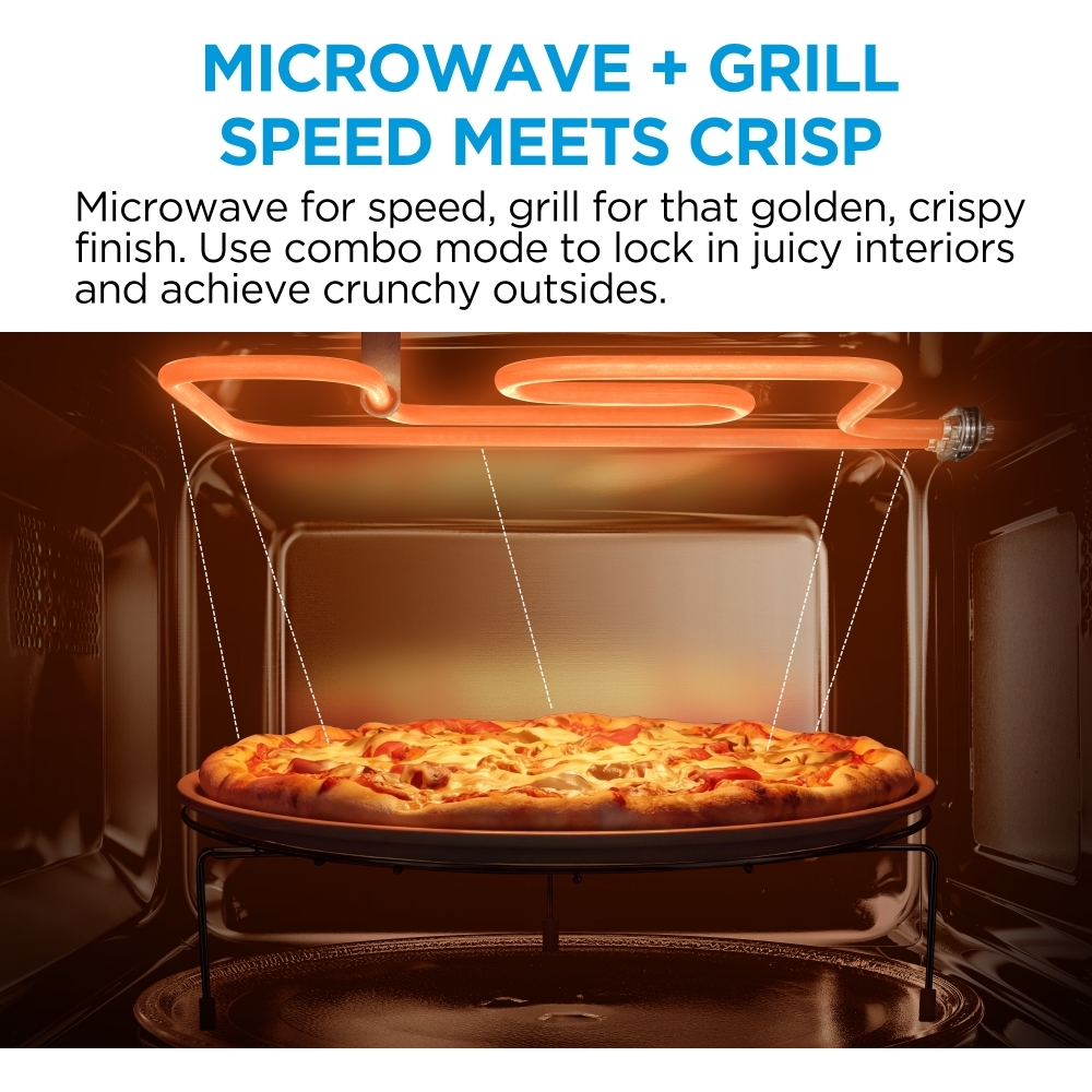 Midea MBMTG820A-BK Built-In Microwave, Black
