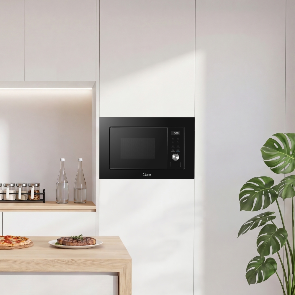Midea MBMTG820A-BK Built-In Microwave, Black