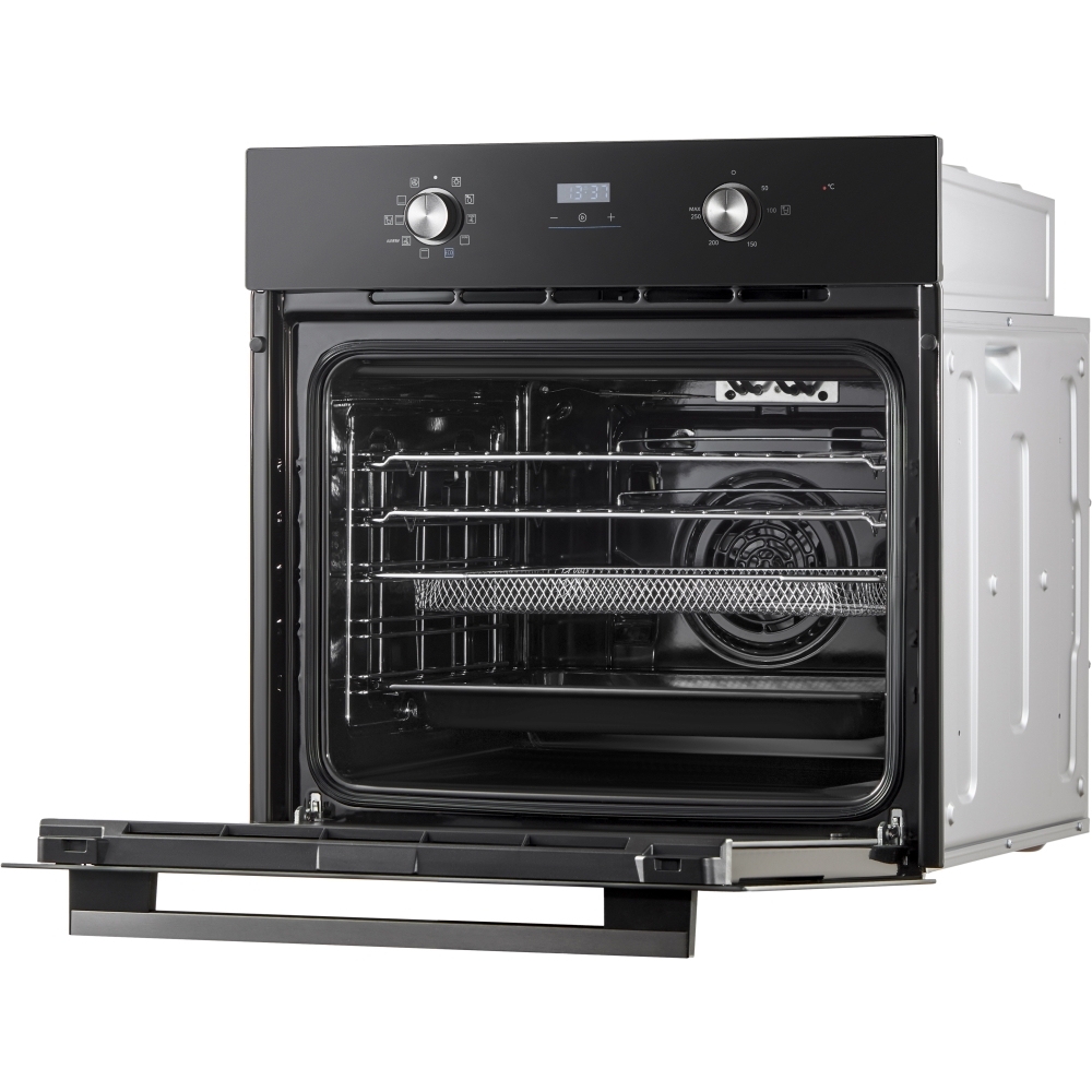 Midea MBO65M90D2-BK Built-In Electric Single Oven, Black, A+ Rated