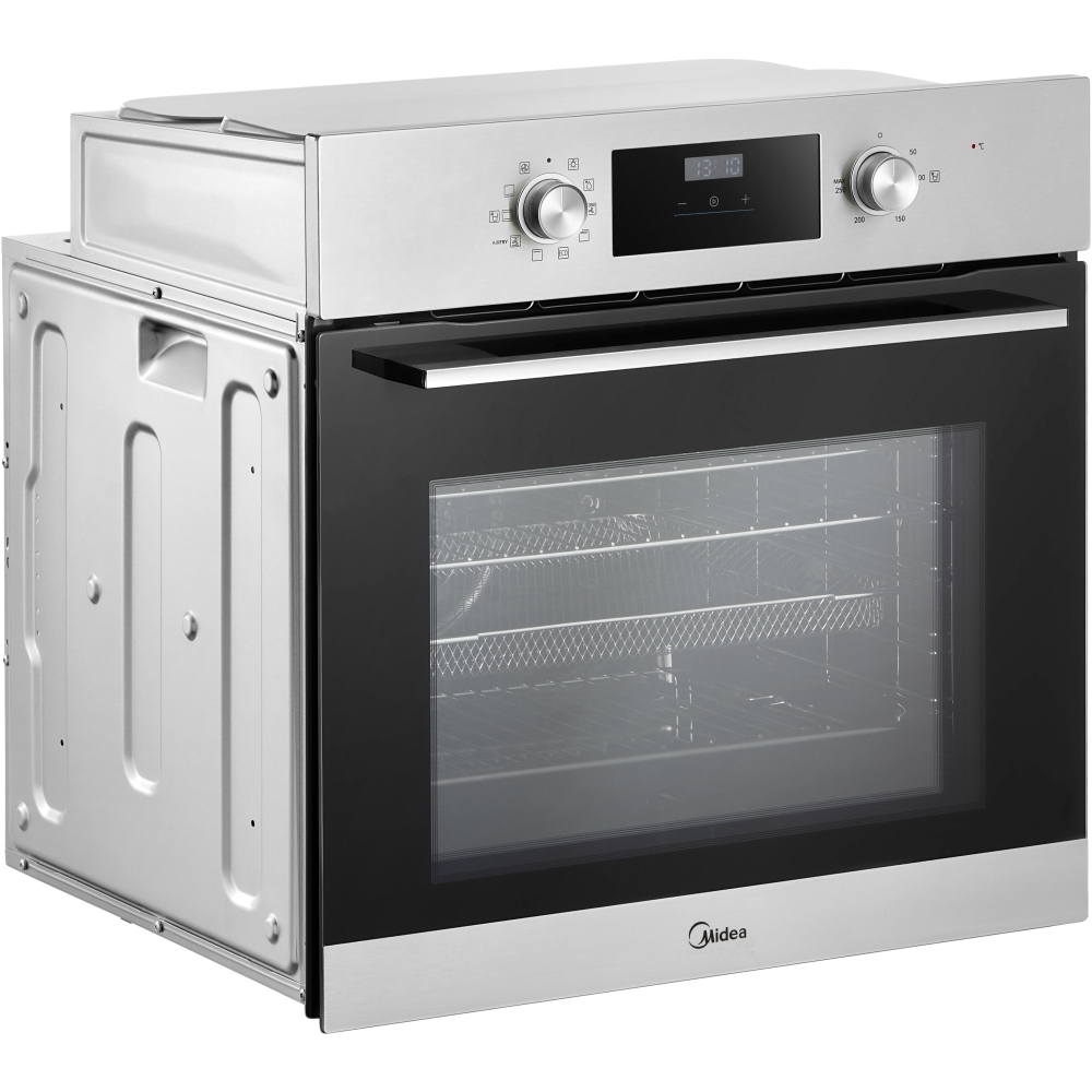 Midea MBO65M90D2-SS Built-In Electric Single Oven, Stainless Steel, A+ Rated