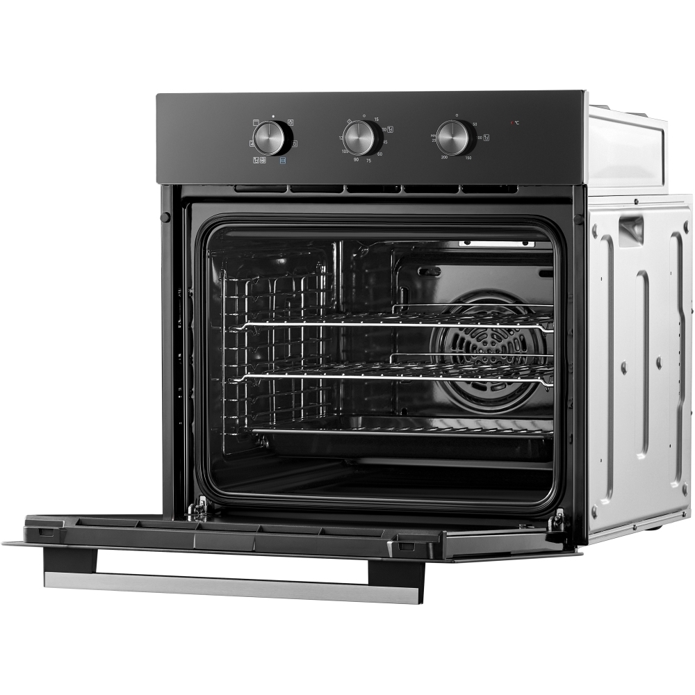 Midea MBO65M90M1-BK Built-In Electric Single Oven, Black, A Rated