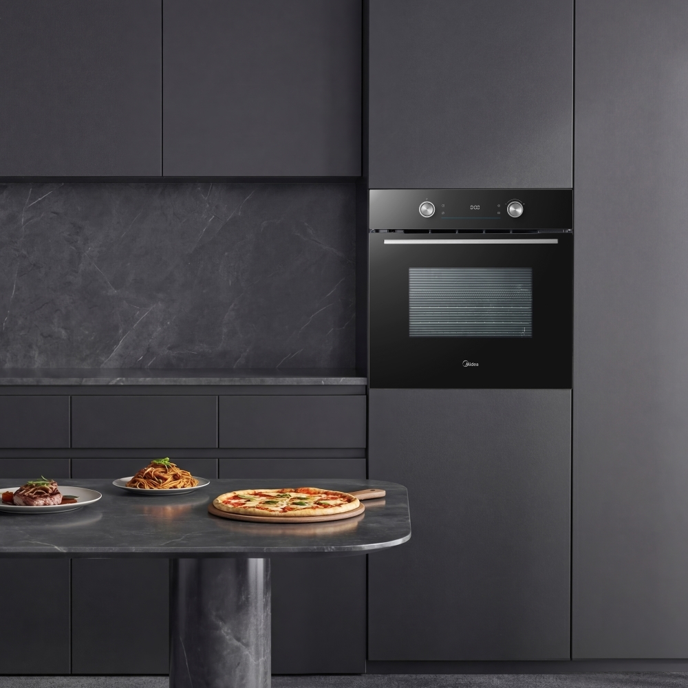 Midea MBO65P90E3-BK Built-In Electric Single Oven