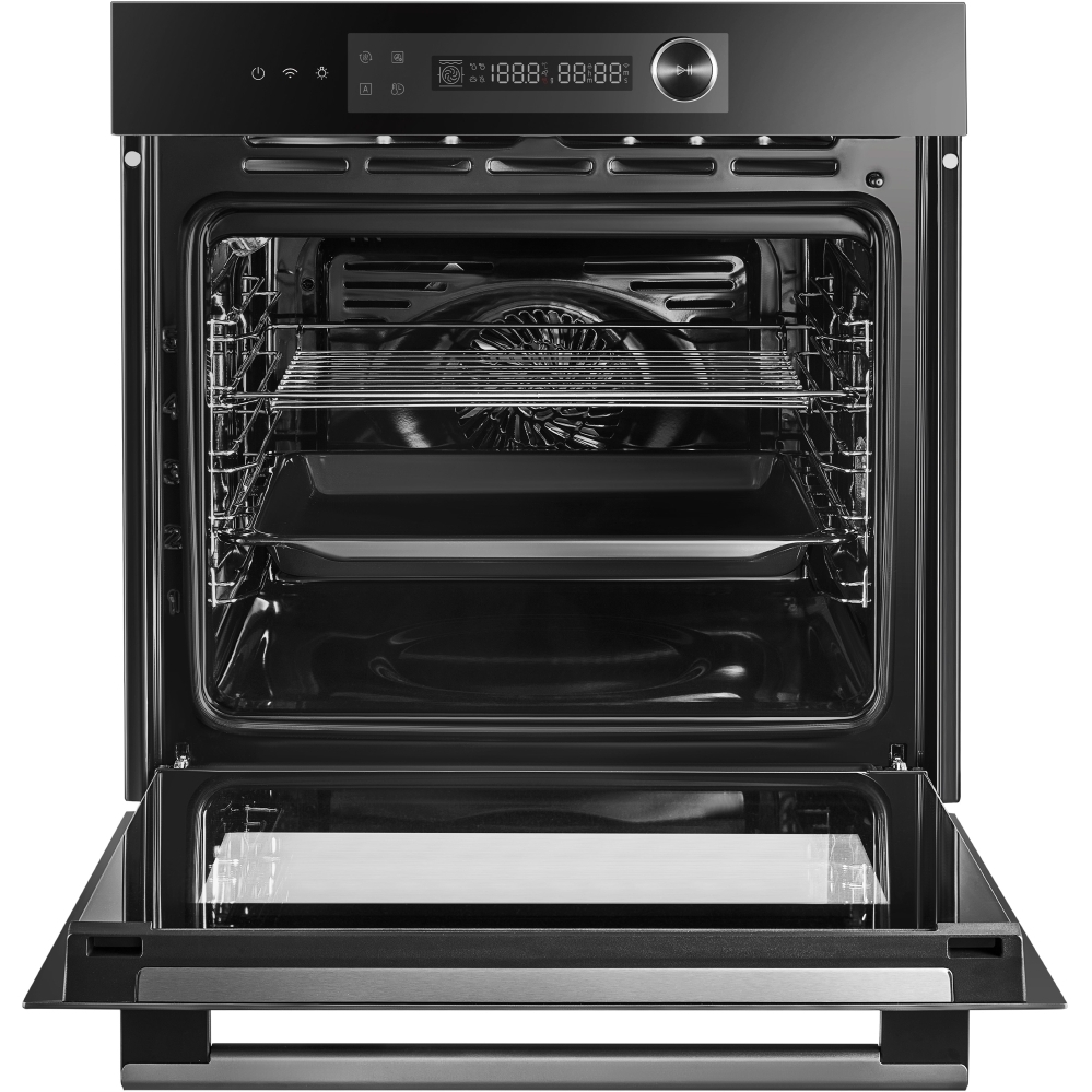 Midea MBO7NM30E4-BK Built-In Electric Single Oven, Black, A++ Rated