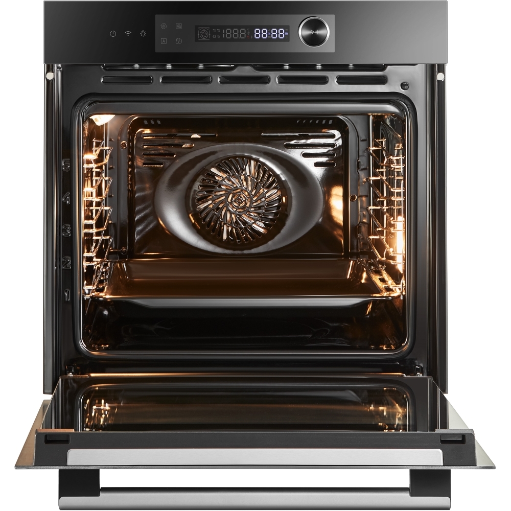 Midea MBO7NM30E4-BK Built-In Electric Single Oven, Black, A++ Rated