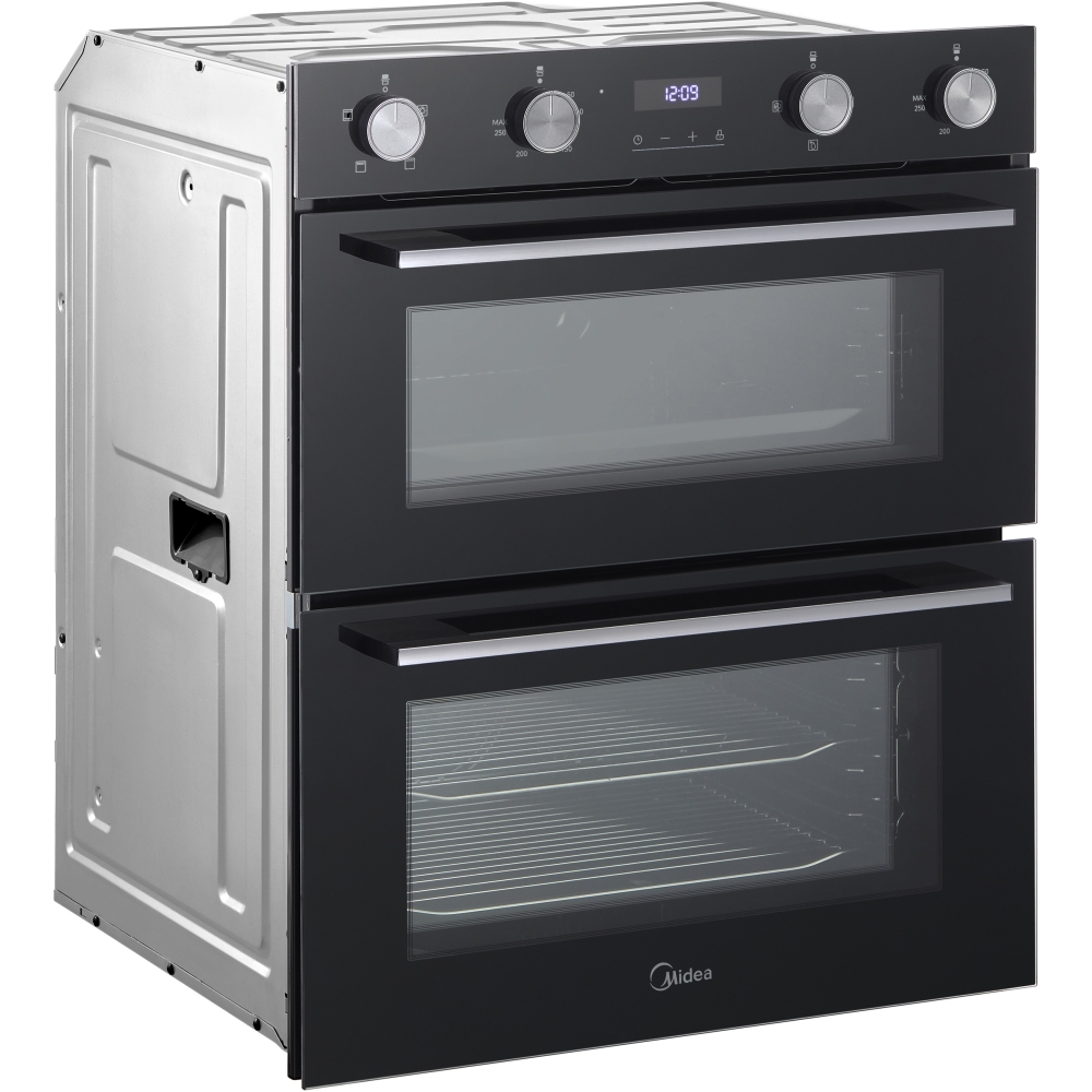 Midea MBOD50M3AD0-BK Built-Under Electric Double Oven, Black, A Rated