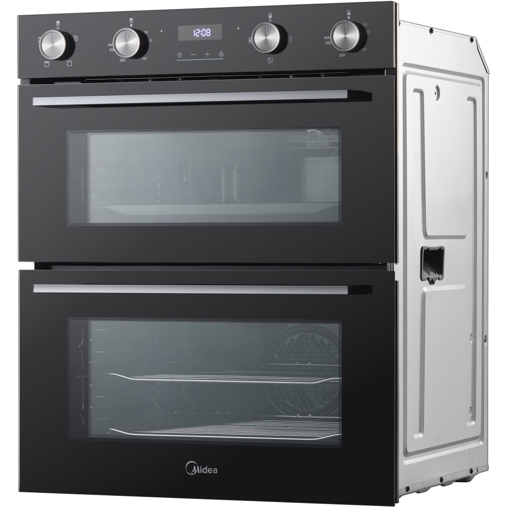 Midea MBOD50M3AD0-BK Built-Under Electric Double Oven, Black, A Rated