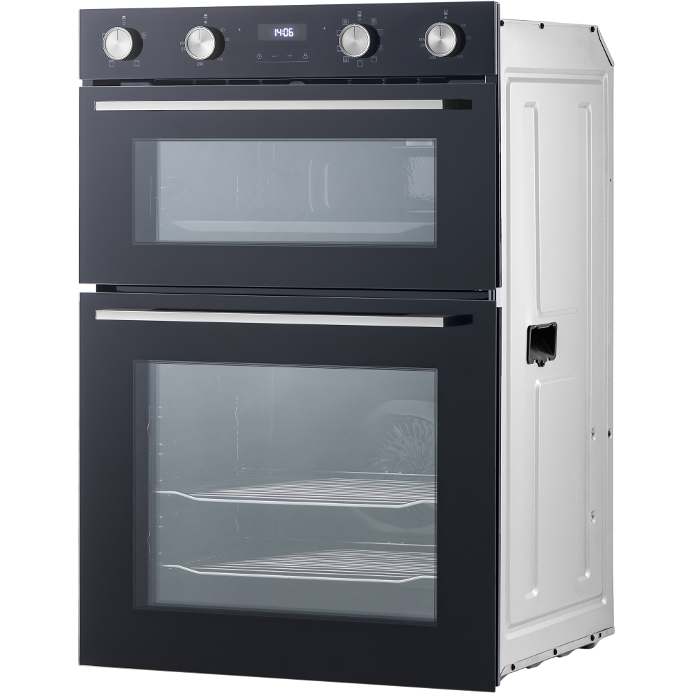 Midea MBOD70M30D0-BK Built-In Electric Double Oven, Black, A Rated