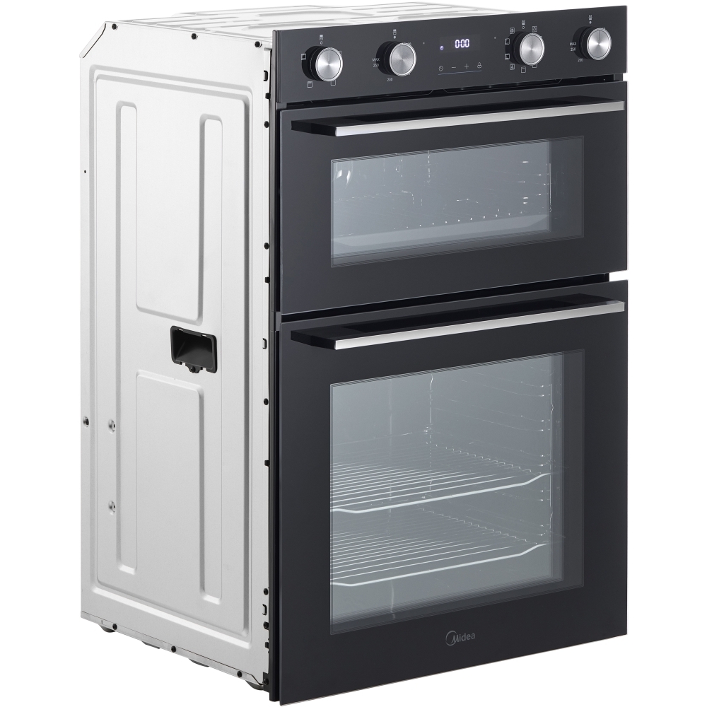 Midea MBOD70M30D0-BK Built-In Electric Double Oven, Black, A Rated