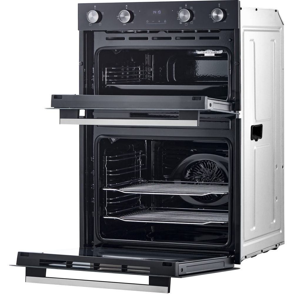 Midea MBOD70M30D0-BK Built-In Electric Double Oven, Black, A Rated