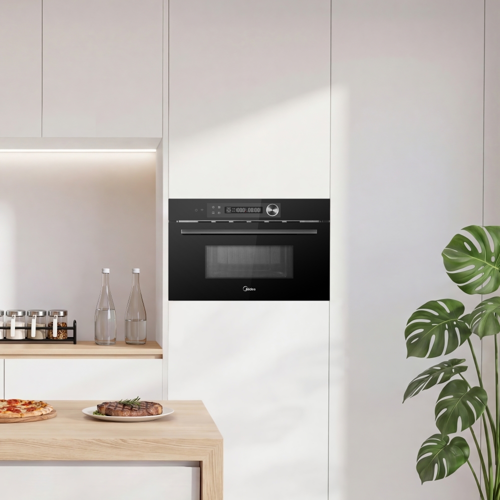 Midea MBOTG934E4MO-BK Built-In Microwave, Black