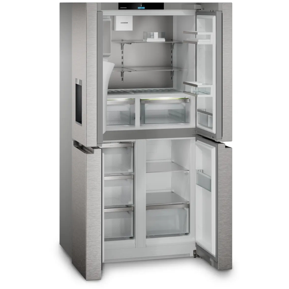Liebherr MBsddi9028 American Fridge Freezer,  Plumbed, Stainless Steel, D Rated