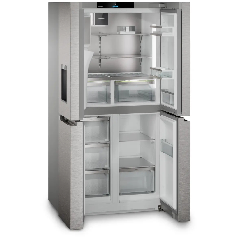 Liebherr MBsddi9058 American Fridge Freezer,  Plumbed, Stainless Steel, D Rated