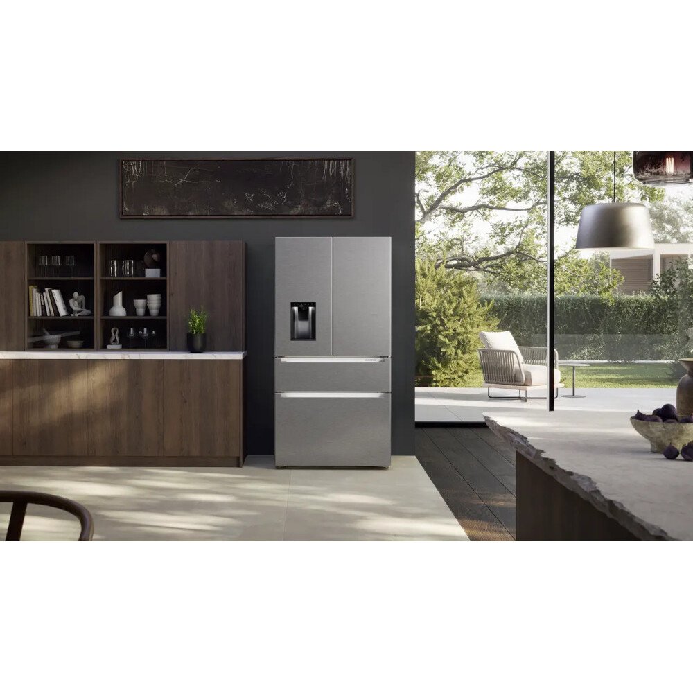 Liebherr MBsddi9558 American Fridge Freezer,  Plumbed, Stainless Steel, D Rated