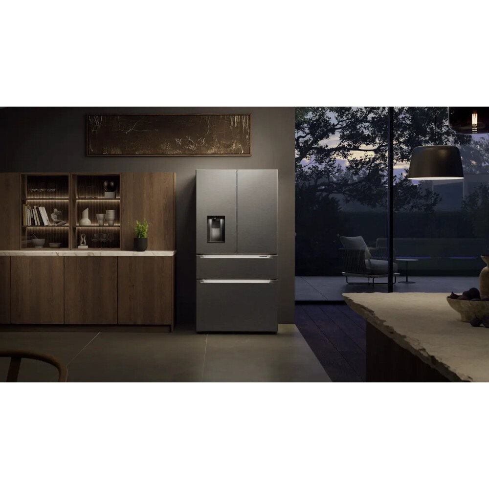 Liebherr MBsddi9558 American Fridge Freezer,  Plumbed, Stainless Steel, D Rated