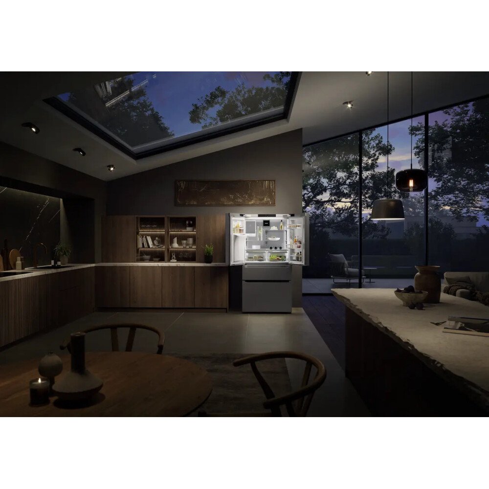 Liebherr MBsddi9558 American Fridge Freezer,  Plumbed, Stainless Steel, D Rated