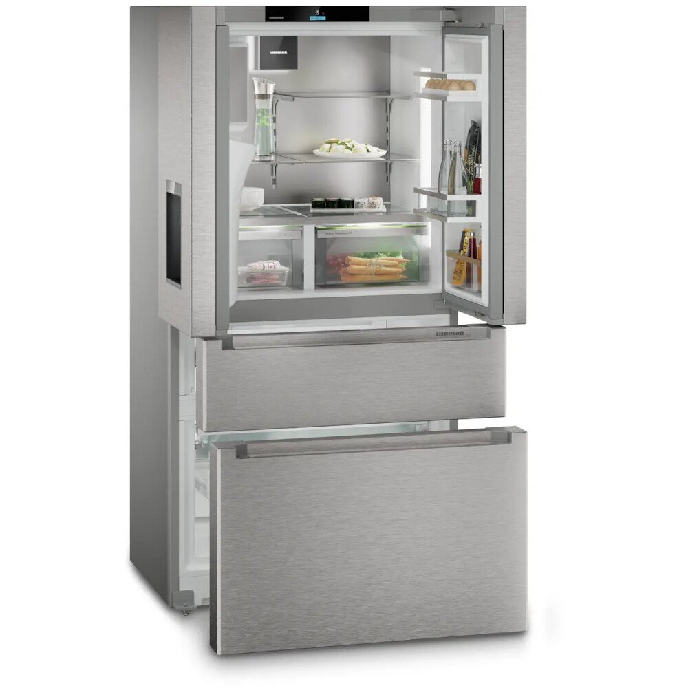 Liebherr MBsddi9558 American Fridge Freezer,  Plumbed, Stainless Steel, D Rated
