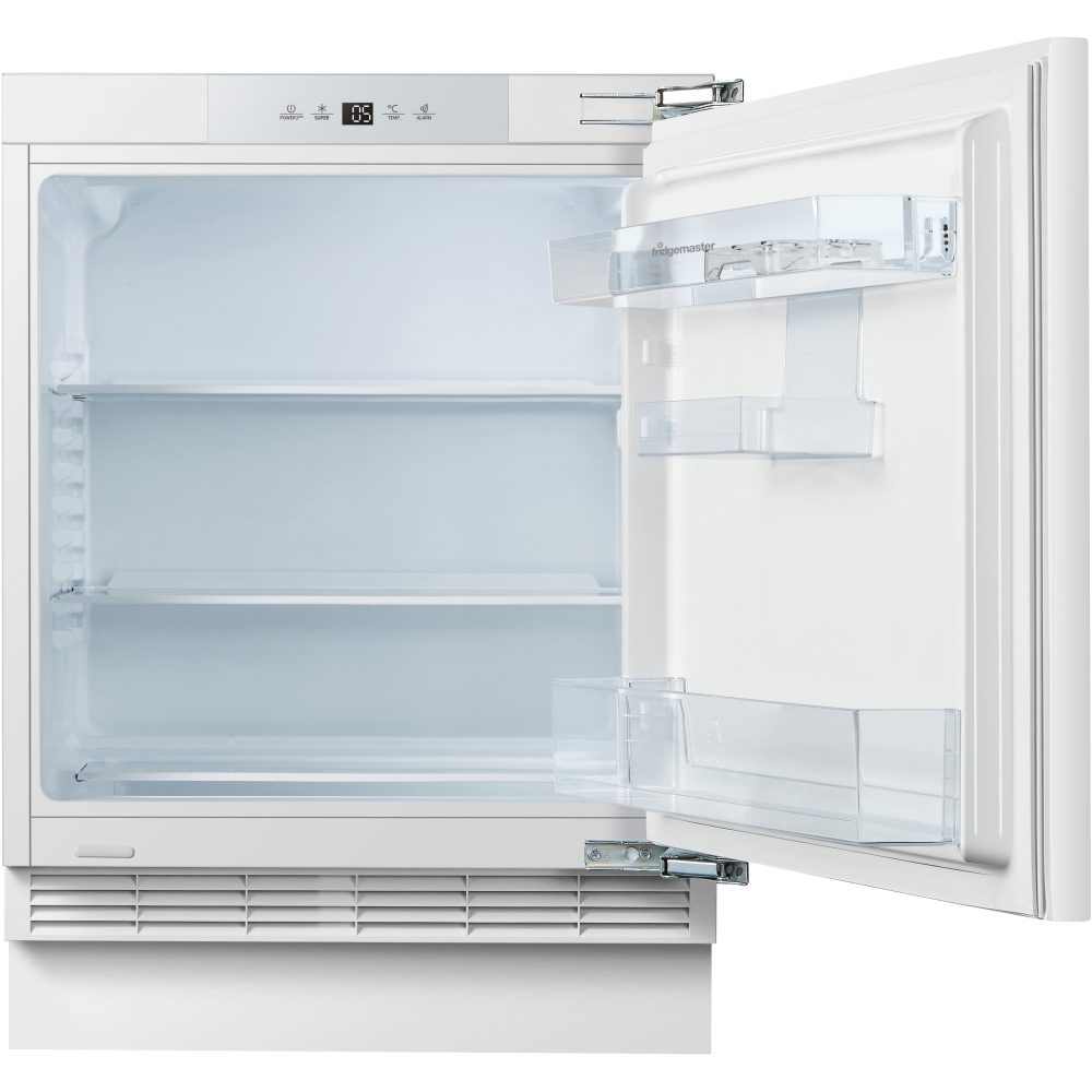 Fridgemaster MBUL60138E Built-Under Larder Fridge, Fixed Hinge, White, E Rated