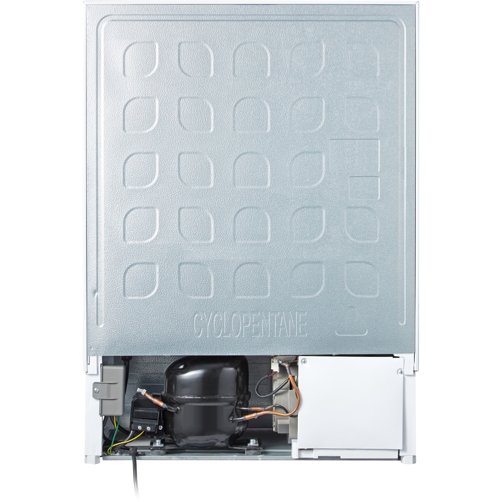 Fridgemaster MBUR60121E Built-Under Fridge with Ice Box, Fixed Hinge, White, E Rated