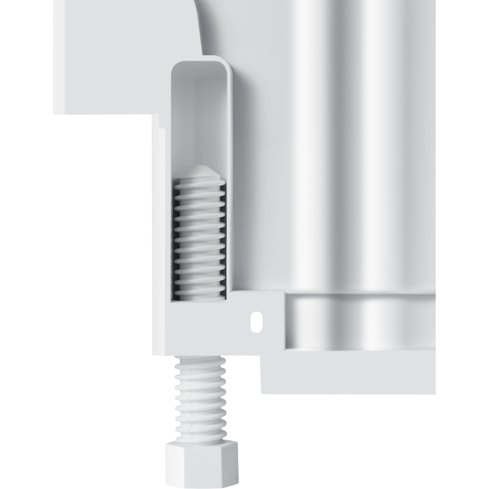 Fridgemaster MBUR60121E Built-Under Fridge with Ice Box, Fixed Hinge, White, E Rated