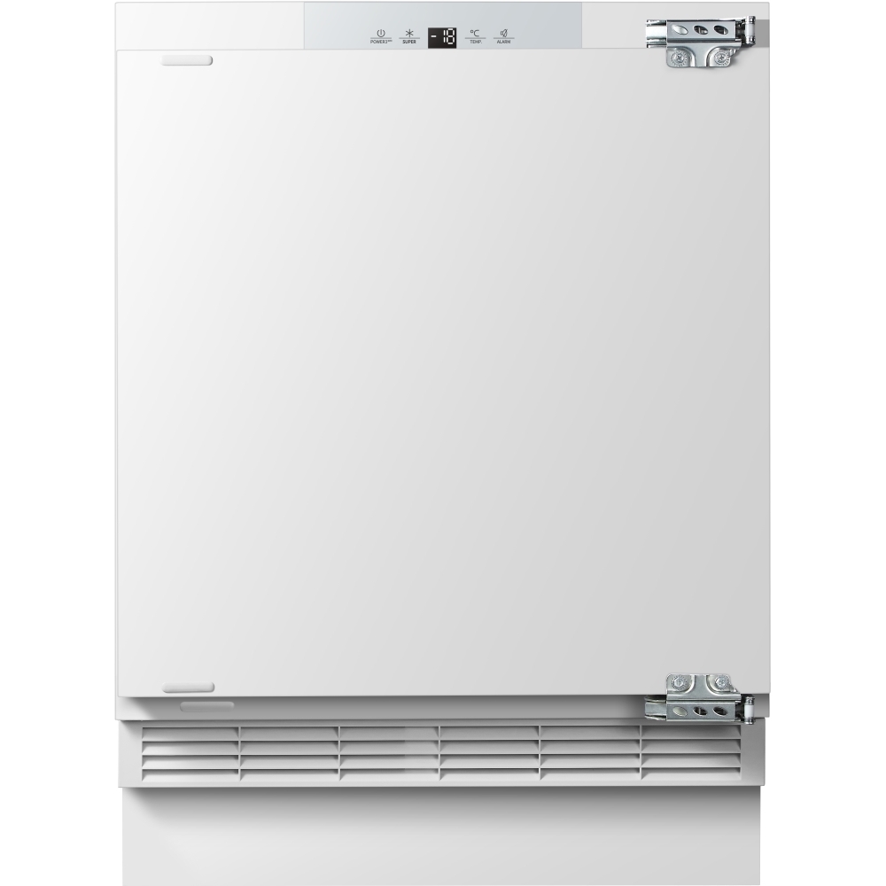 Fridgemaster MBUZ6097E Static Built-Under Freezer, Fixed Hinge, White, E Rated