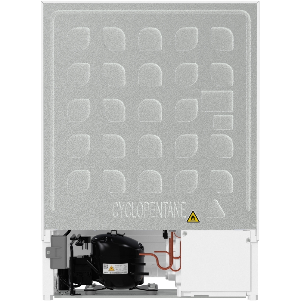 Fridgemaster MBUZ6097E Static Built-Under Freezer, Fixed Hinge, White, E Rated
