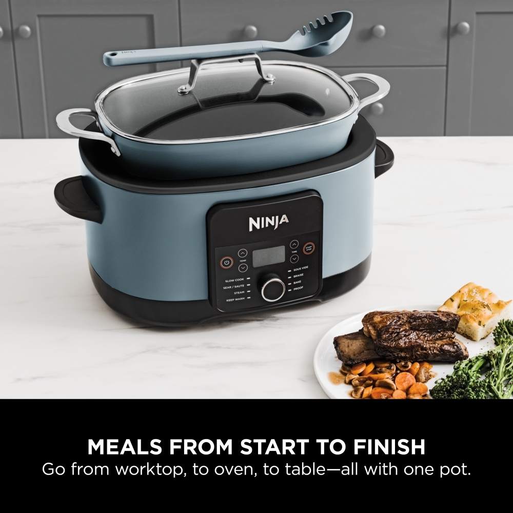Ninja MC1001UK Foodi 8-in-1 PossibleCooker, Sea Salt Grey