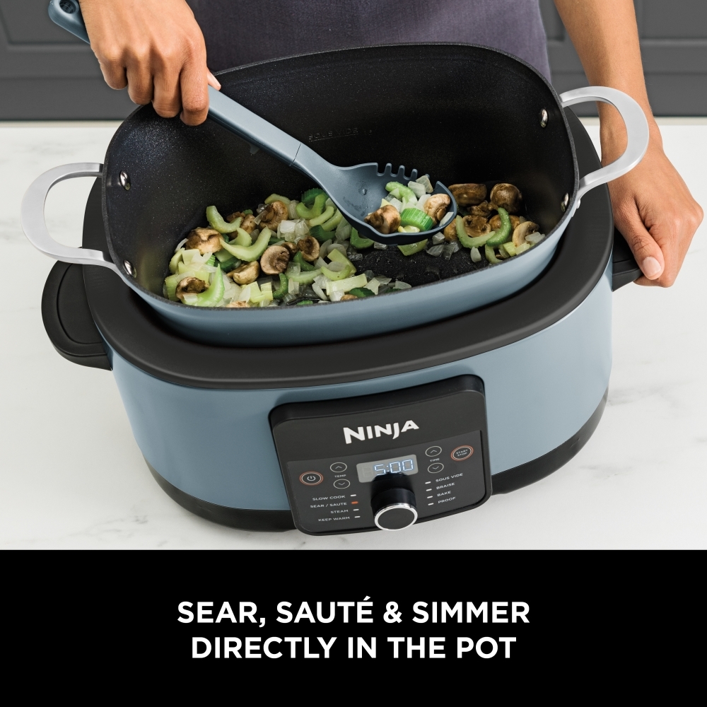 Ninja MC1001UK Foodi 8-in-1 PossibleCooker, Sea Salt Grey