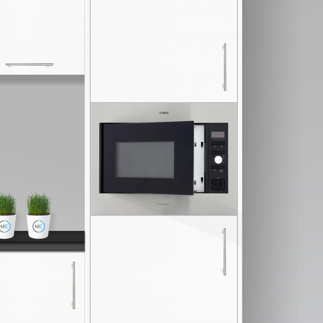 Buy AEG MC2664EM Built In Microwave Stainless Steel with