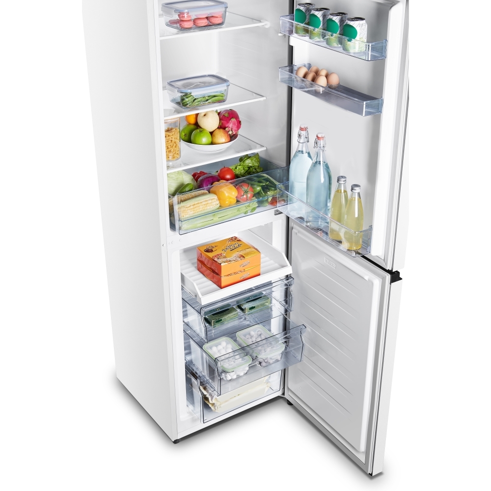 Fridgemaster MC55240E Static Fridge Freezer, 50/50, White, E Rated