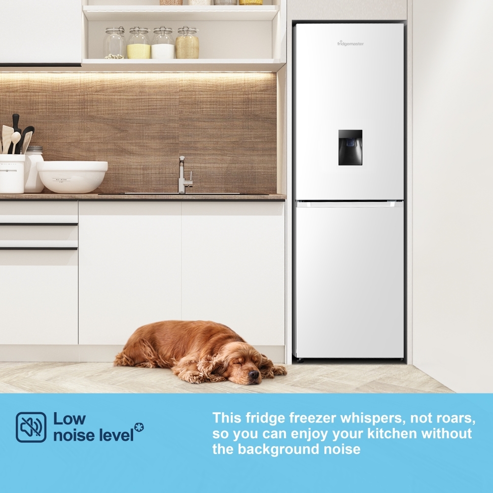 Fridgemaster MC55251DE Total No Frost Fridge Freezer, 50/50, White, E Rated