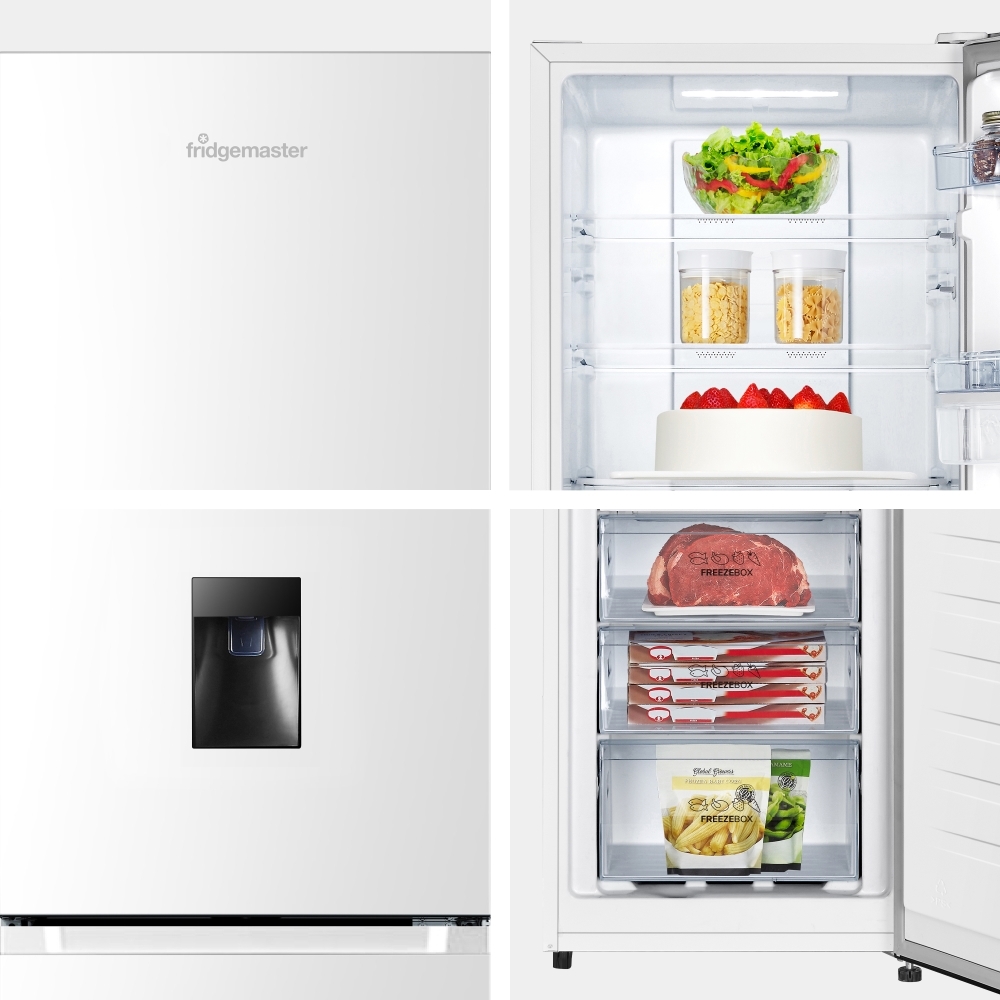 Fridgemaster MC55251DE Total No Frost Fridge Freezer, 50/50, White, E Rated