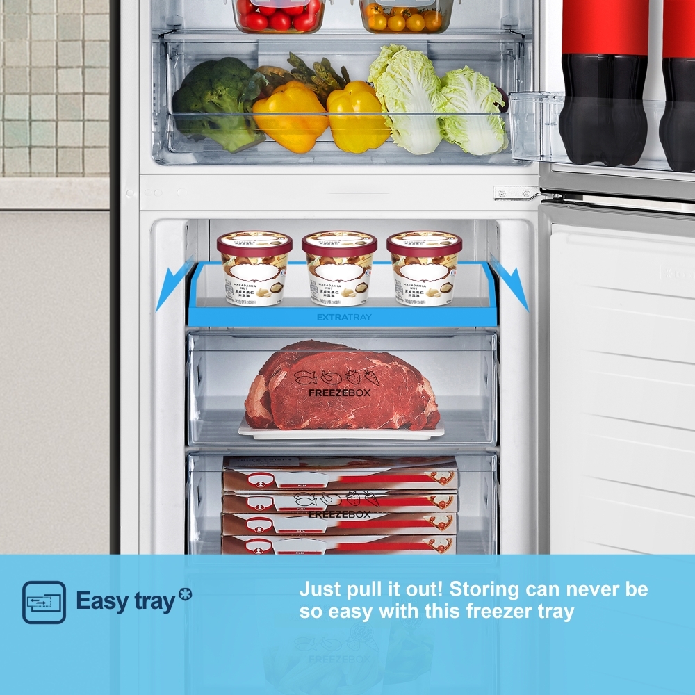 Fridgemaster MC55251DE Total No Frost Fridge Freezer, 50/50, White, E Rated