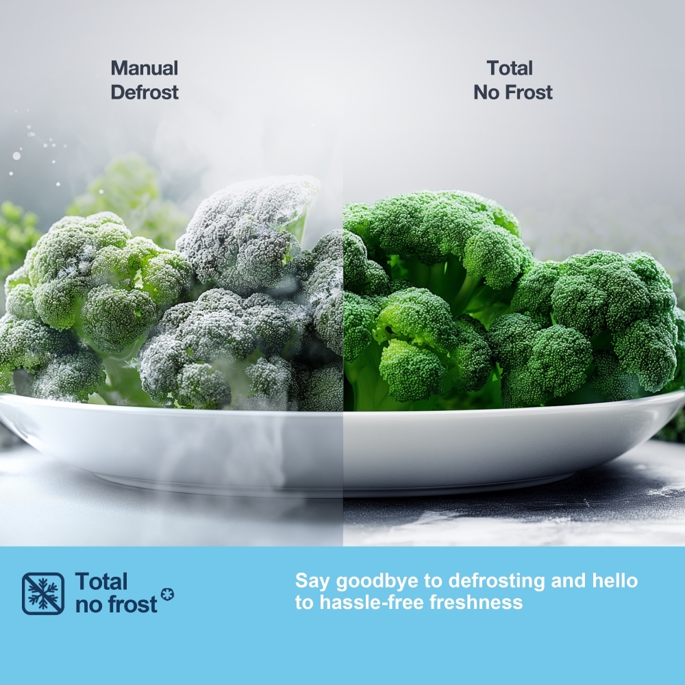 Fridgemaster MC55251DE Total No Frost Fridge Freezer, 50/50, White, E Rated