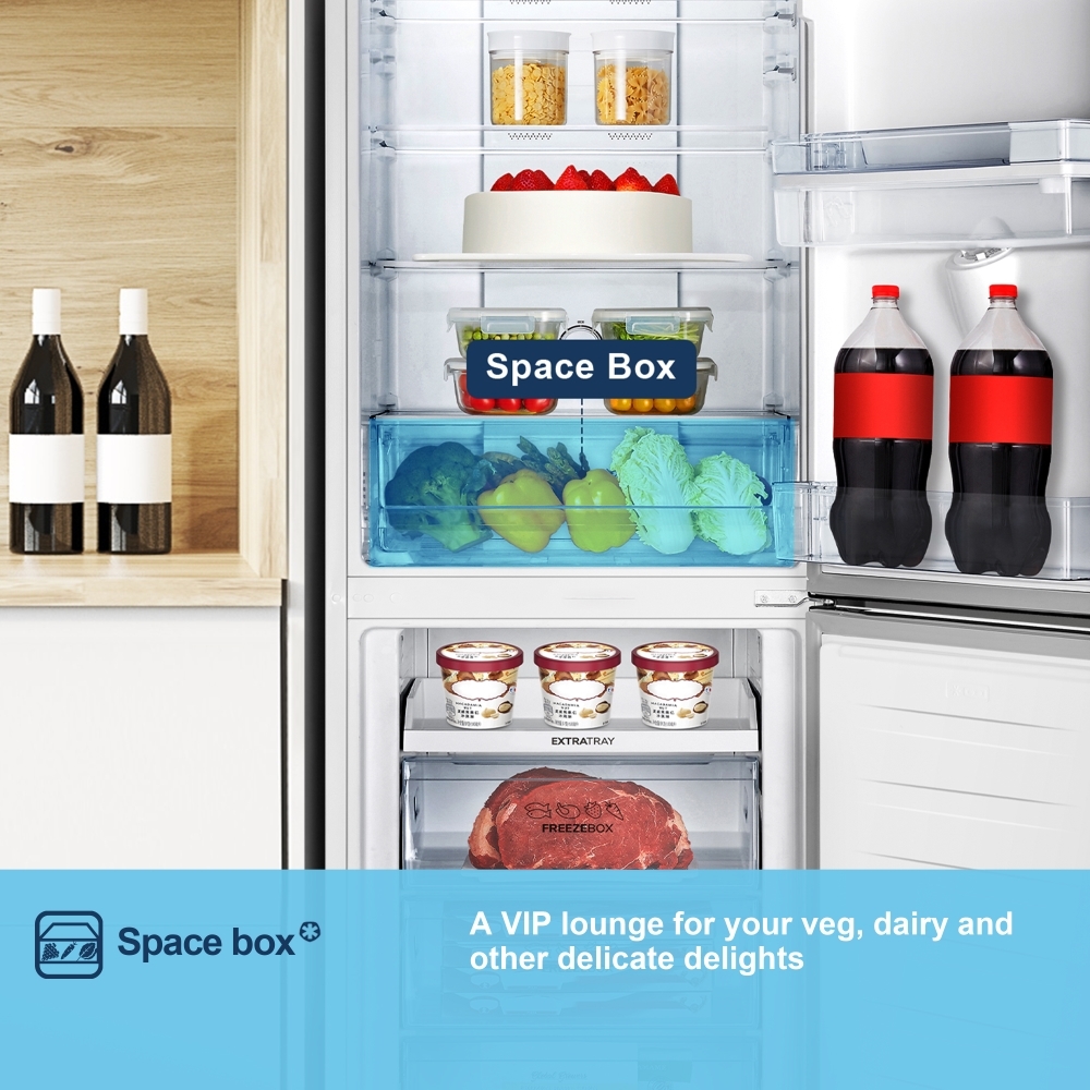 Fridgemaster MC55251DE Total No Frost Fridge Freezer, 50/50, White, E Rated